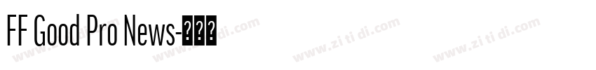 FF Good Pro News字体转换